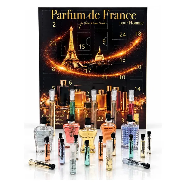 Jean-Pierre Sand Parfum de France, calendrier Paris Men 2026 (24 parfums)